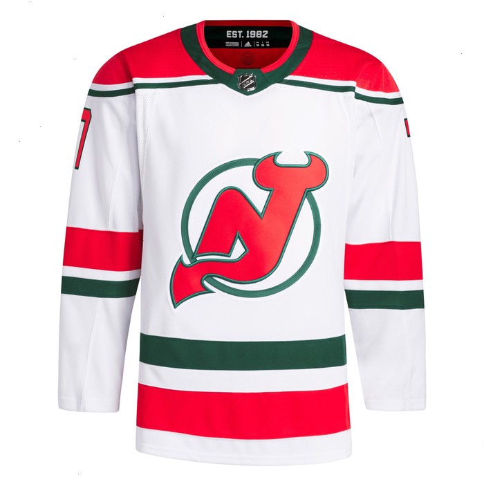 Dougie Hamilton New Jersey Devils adidas Primegreen Authentic Pro Player Jersey - White