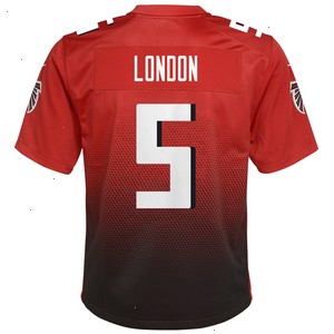 Drake London Atlanta Falcons Nike Youth Game Jersey - Red