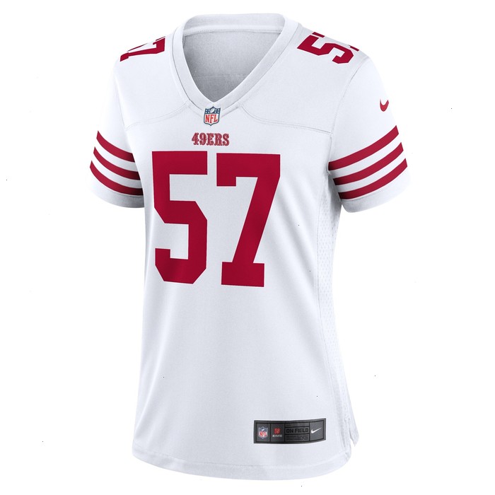 Dre Greenlaw San Francisco 49ers Nike Women's Team Game Jersey - White