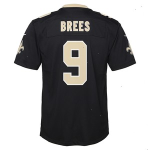 Drew Brees New Orleans Saints Nike Youth Team Color Game Jersey - Black