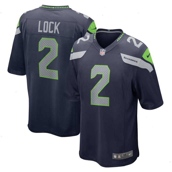 Drew Lock Seattle Seahawks Nike Game Jersey - College Navy