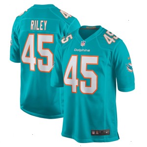 Duke Riley Miami Dolphins Nike Game Jersey - Aqua