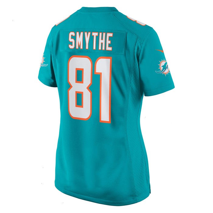 Durham Smythe Miami Dolphins Nike Women's Game Jersey - Aqua