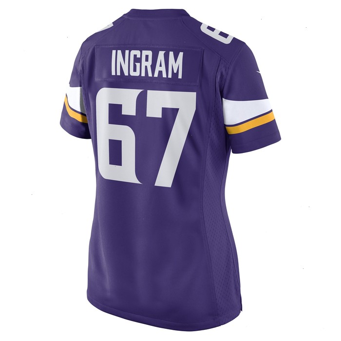 Ed Ingram Minnesota Vikings Nike Women's Game Player Jersey - Purple