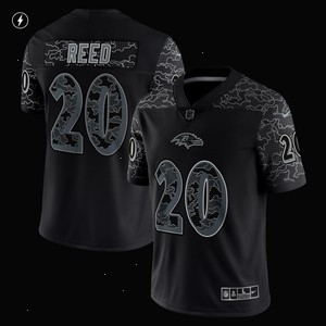 Ed Reed Baltimore Ravens Nike Retired Player RFLCTV Limited Jersey - Black