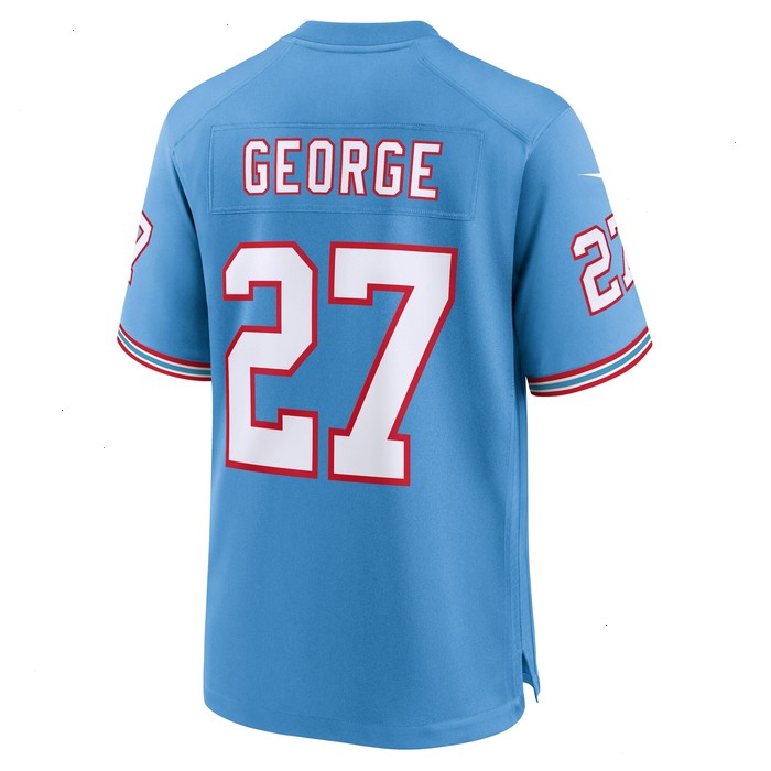 Eddie George Tennessee Titans Nike Oilers Throwback Retired Player Game Jersey - Light Blue