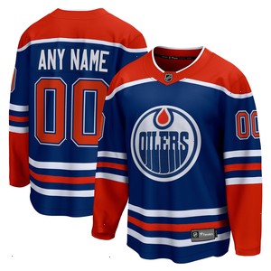 Edmonton Oilers Fanatics Branded Home Breakaway Custom Jersey - Royal