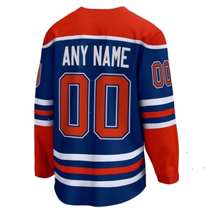 Edmonton Oilers Fanatics Branded Home Breakaway Custom Jersey - Royal