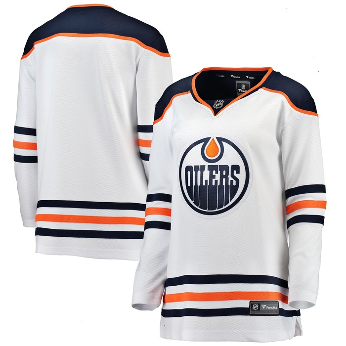 Edmonton Oilers Fanatics Branded Women's Away Breakaway Jersey - White