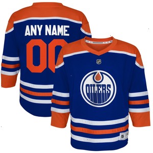 Edmonton Oilers Outerstuff Toddler Home Replica Custom Jersey - Royal