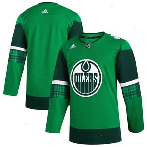 Edmonton Oilers adidas 2023 St. Patrick's Day Primegreen Authentic Jersey - Kelly Green