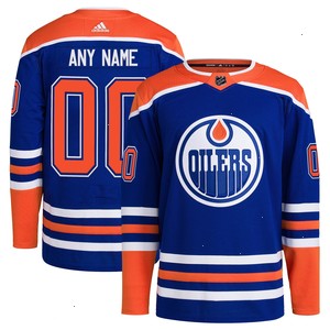 Edmonton Oilers adidas Home Primegreen Authentic Pro Custom Jersey - Royal