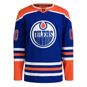 Edmonton Oilers adidas Home Primegreen Authentic Pro Custom Jersey - Royal