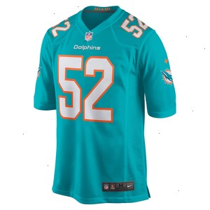 Elandon Roberts Miami Dolphins Nike Game Player Jersey - Aqua