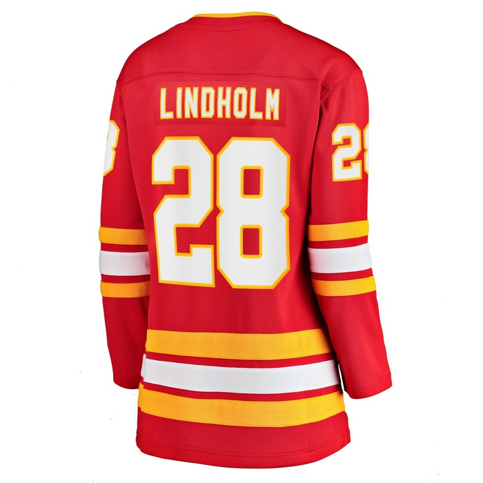 Elias Lindholm Calgary Flames Fanatics Branded Women's Home Team Breakaway Player Jersey - Red