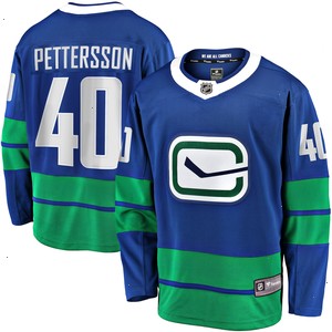 Elias Pettersson Vancouver Canucks Fanatics Branded 2019/20 Alternate Premier Breakaway Player Jersey - Royal