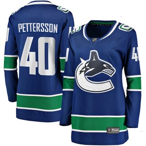 Elias Pettersson Vancouver Canucks Fanatics Branded Women's 2019/20 Home Premier Breakaway Player Jersey - Blue