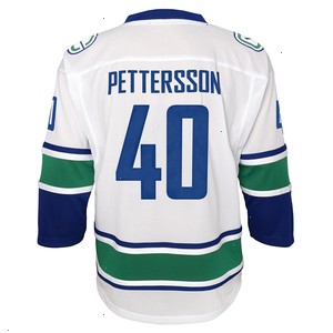 Elias Pettersson Vancouver Canucks Youth 2019/20 Away Replica Player Jersey - White