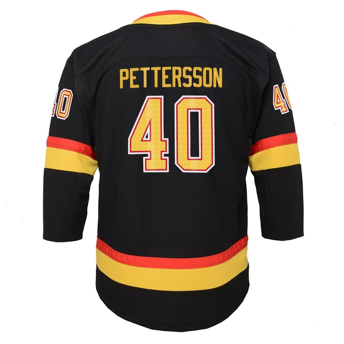 Elias Pettersson Vancouver Canucks Youth 2019/20 Flying Skate Premier Player Jersey - Black