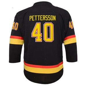 Elias Pettersson Vancouver Canucks Youth 2019/20 Flying Skate Replica Player Jersey - Black