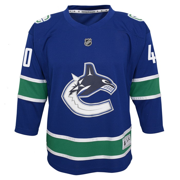 Elias Pettersson Vancouver Canucks Youth 2019/20 Home Replica Player Jersey - Royal