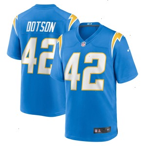 Elijah Dotson Los Angeles Chargers Nike Team Game Jersey - Powder Blue