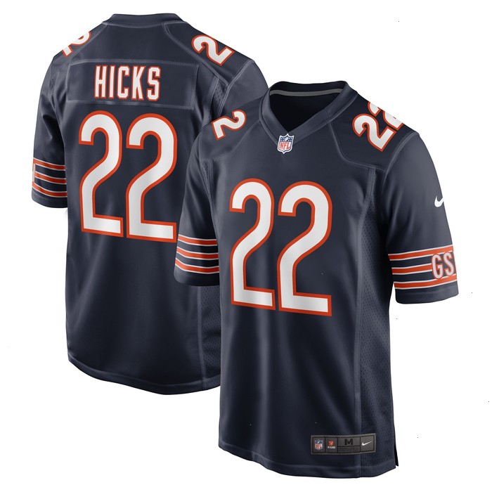 Elijah Hicks Chicago Bears Nike Team Game Jersey - Navy