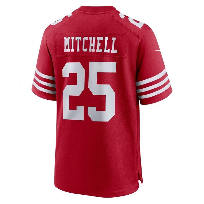 Elijah Mitchell San Francisco 49ers Nike Team Player Game Jersey - Scarlet