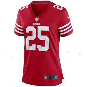 Elijah Mitchell San Francisco 49ers Nike Women's Team Player Game Jersey - Scarlet