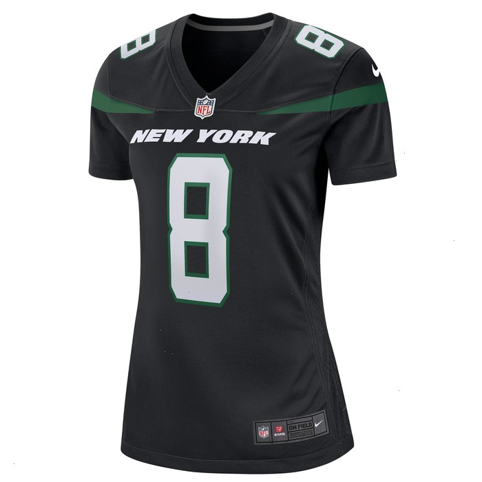 Elijah Moore Nike New York Jets Women's Game Jersey - Stealth Black