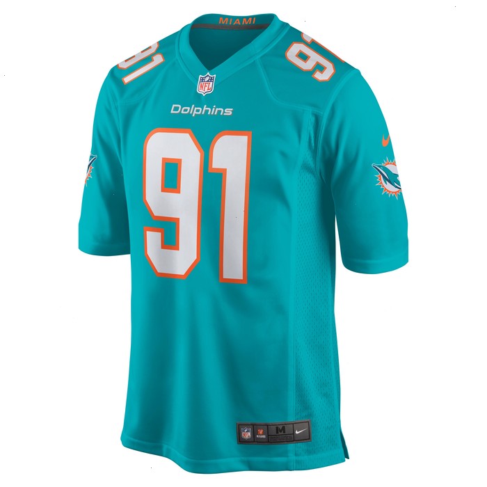 Emmanuel Ogbah Miami Dolphins Nike Game Jersey - Aqua