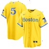 Enrique Hernandez Boston Red Sox Nike City Connect Replica Player Jersey - Gold/Light Blue