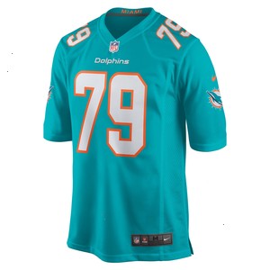 Eric Fisher Miami Dolphins Nike Home Game Player Jersey - Aqua