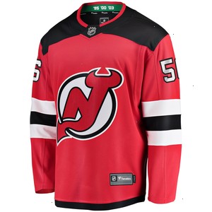 Erik Haula New Jersey Devils Fanatics Branded Home Breakaway Player Jersey - Red