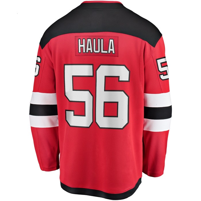 Erik Haula New Jersey Devils Fanatics Branded Home Breakaway Player Jersey - Red