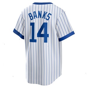 Ernie Banks Chicago Cubs Nike Home Cooperstown Collection Player Jersey - White