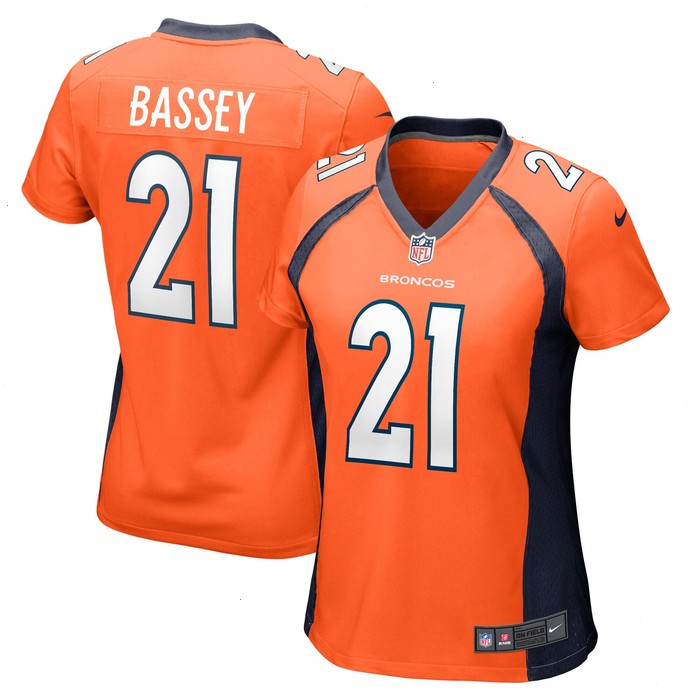 Essang Bassey Denver Broncos Nike Women's Team Game Jersey - Orange