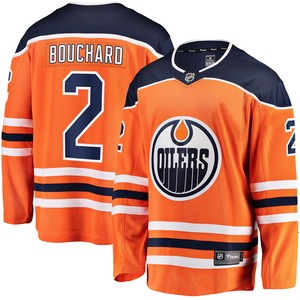 Evan Bouchard Edmonton Oilers Fanatics Branded Home Breakaway Jersey - Orange