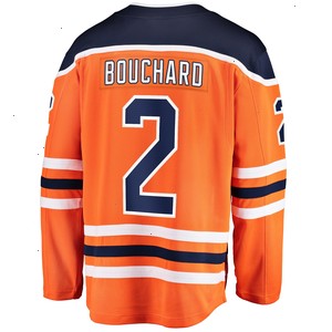 Evan Bouchard Edmonton Oilers Fanatics Branded Home Breakaway Jersey - Orange