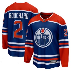 Evan Bouchard Edmonton Oilers Fanatics Branded Home Breakaway Player Jersey - Royal