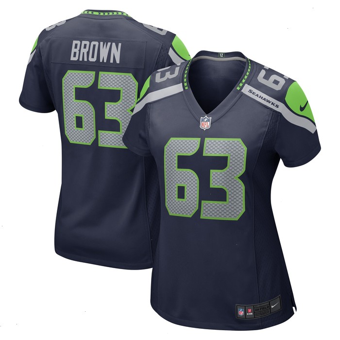 Evan Brown Seattle Seahawks Nike Women's Game Jersey - College Navy