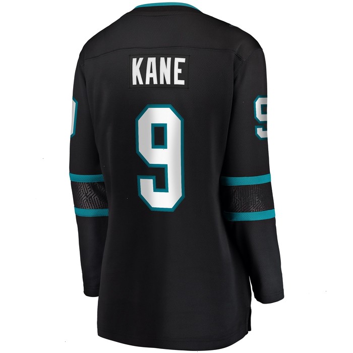 Evander Kane San Jose Sharks Fanatics Branded Women's Alternate Premier Breakaway Jersey - Black