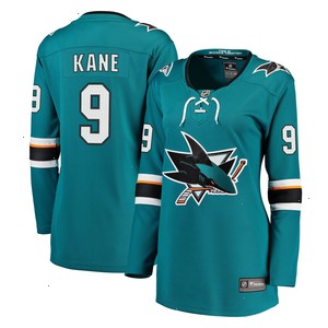 Evander Kane San Jose Sharks Fanatics Branded Women's Premier Breakaway Player Jersey - Teal