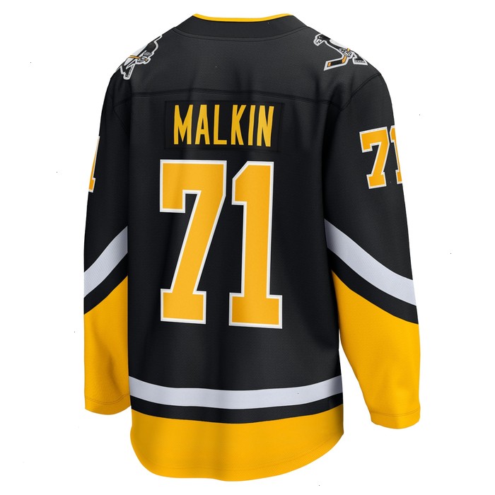 Evgeni Malkin Pittsburgh Penguins Fanatics Branded 2021/22 Alternate Premier Breakaway Player Jersey - Black