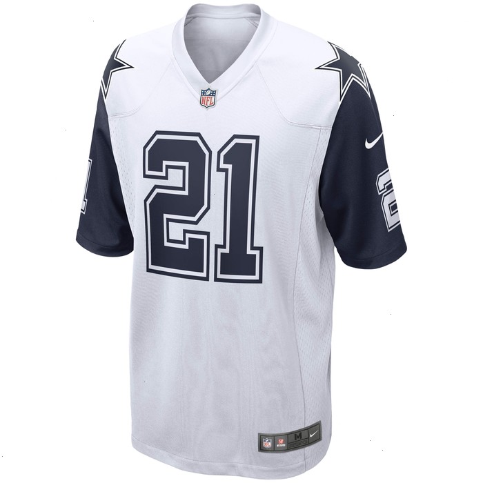 Ezekiel Elliott Dallas Cowboys Nike Alternate Game Jersey - White