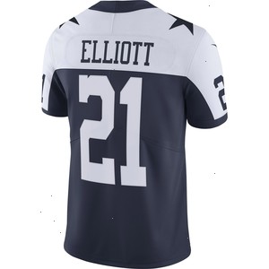 Ezekiel Elliott Dallas Cowboys Nike Alternate Vapor Limited Jersey - Navy