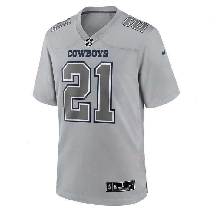 Ezekiel Elliott Dallas Cowboys Nike Atmosphere Fashion Game Jersey - Gray