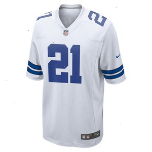 Ezekiel Elliott Dallas Cowboys Nike Team Game Jersey - White