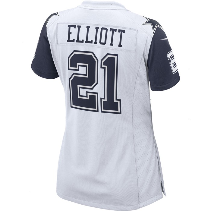 Ezekiel Elliott Dallas Cowboys Nike Women's Alternate Game Jersey - White