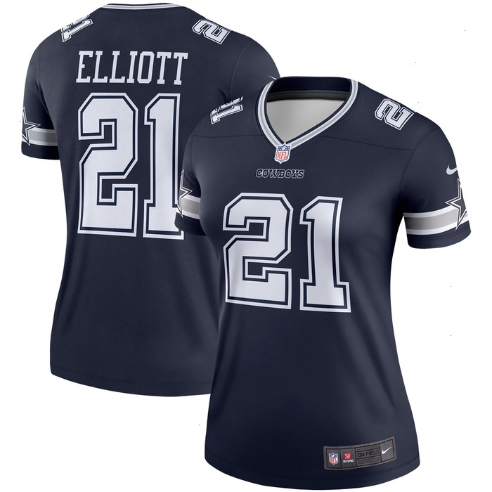 Ezekiel Elliott Dallas Cowboys Nike Women's Legend Player Jersey - Navy